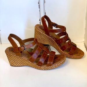 Brown Wedge Sandals